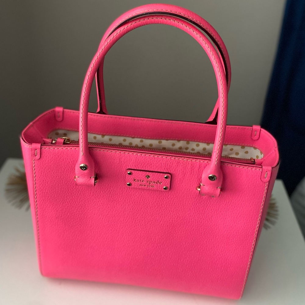 kate spade Hot Pink Leather Tote